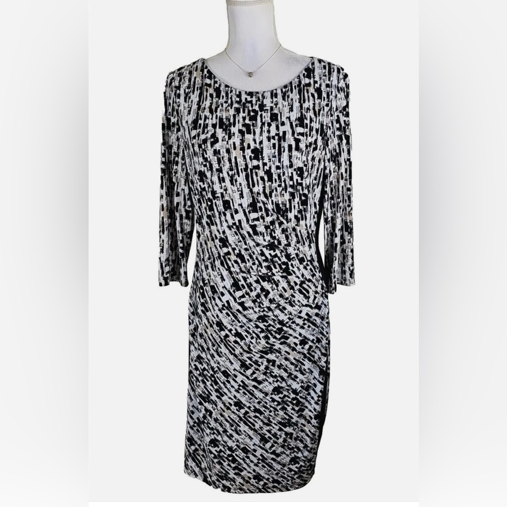Ralph Lauren Black and White Sheath Dress